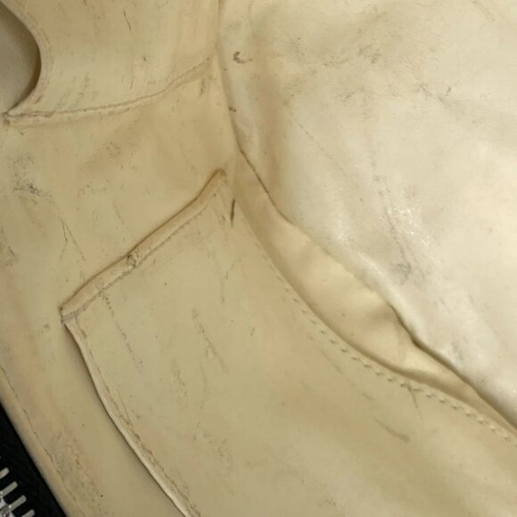 CHANEL By The Sea Line Vanity bag 2WAY Shoulder Bag Hand Bag Canvas Black/White - Picture 11 of 15